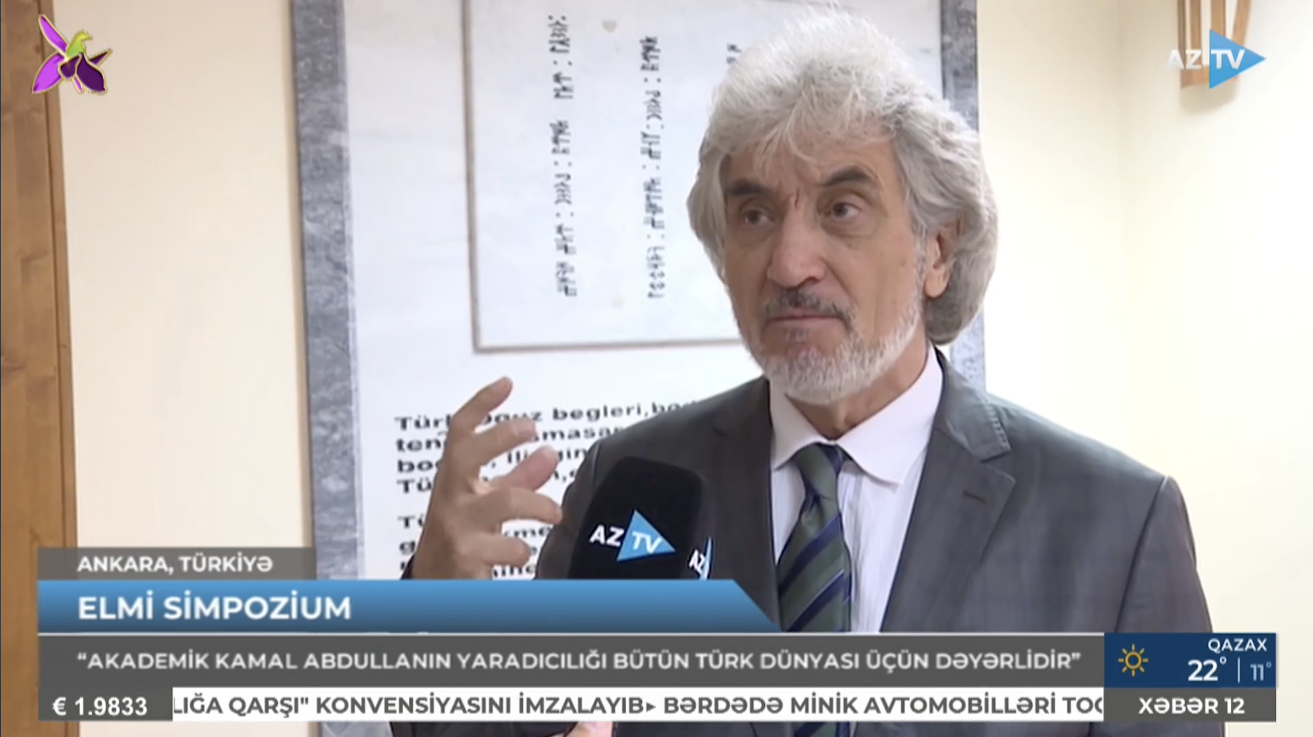 Vakıf Başkanımız Prof. Dr. Ramazan Korkmaz Ankara’da Kamal Abdulla’nın 75. Yılı Sempozyumuna Katıldı